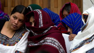 Mayan Women pictured at the trial CNN
