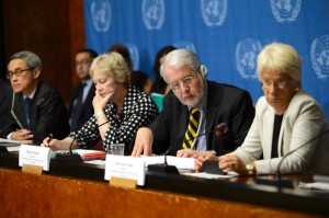 Members of the UN Commission of Inquiry on Syria ©Martial Trezzini / EPA