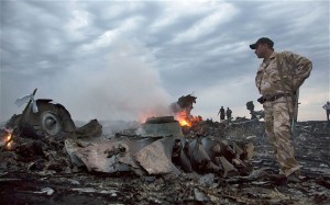 Debris at the crash site of Malaysia Airlines Flight MH17, near the village of Grabovo, Ukraine ©AP