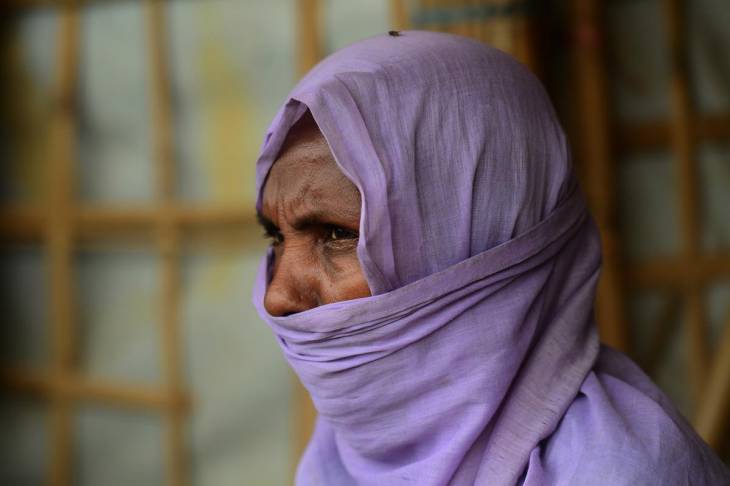 A member of Shanti Mohila ("Women of Peace"), a group of Rohingya refugee women who have officially asked the ICC to investigate crimes against the Muslim minority in Myanmar. 9 min 9Approximate reading time ©Munir UZ ZAMAN / AFP